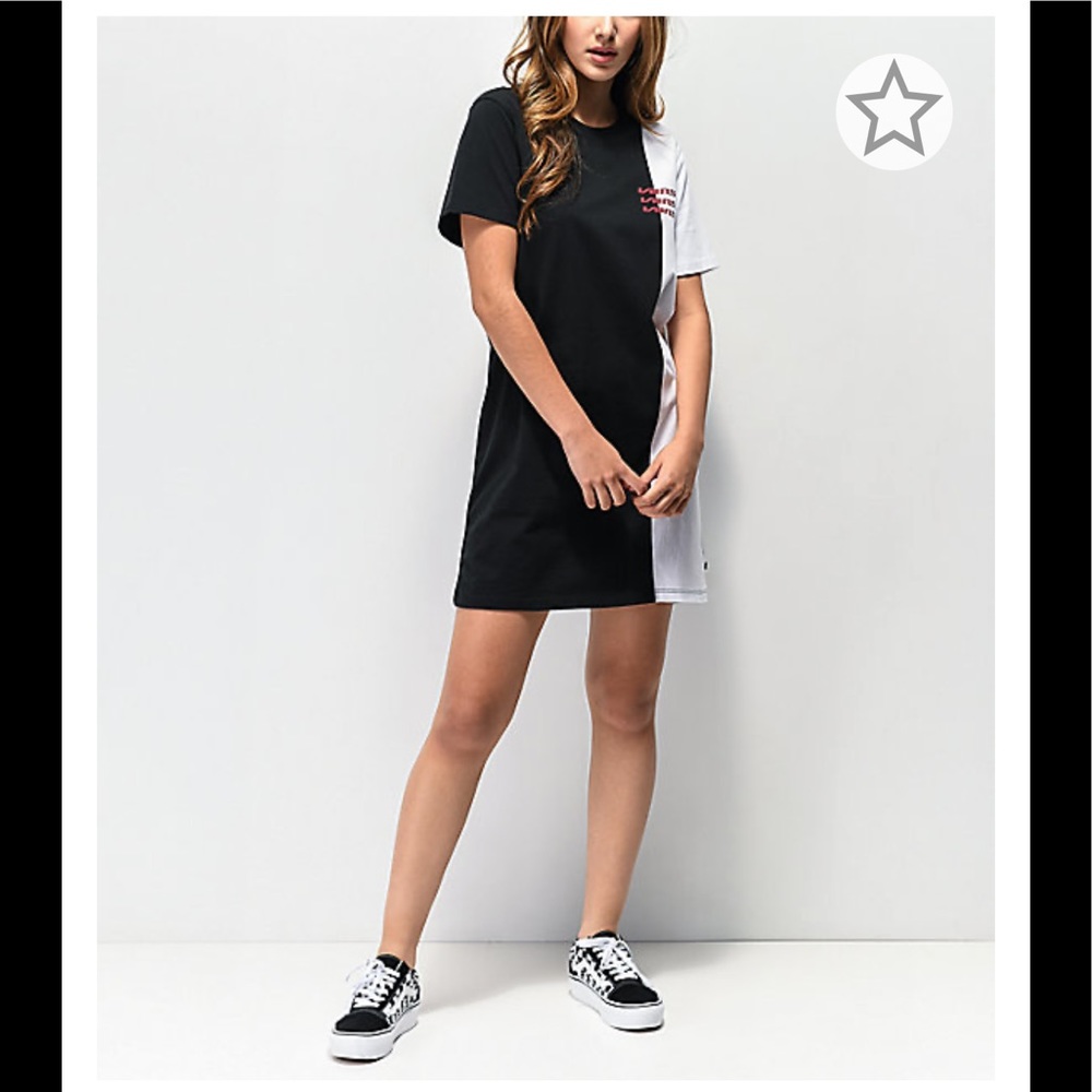 Vans Super Speedee Tee Shirt/Dress Black & White